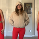 Compressive RIB Set | $88 | Girlfriend Collective
Recycled Fleece Bomber | $138 | Girlfriend Collective